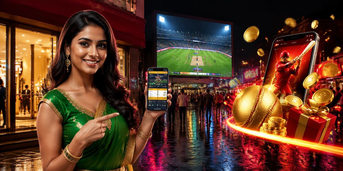 View of cricket match betting on mobile in India