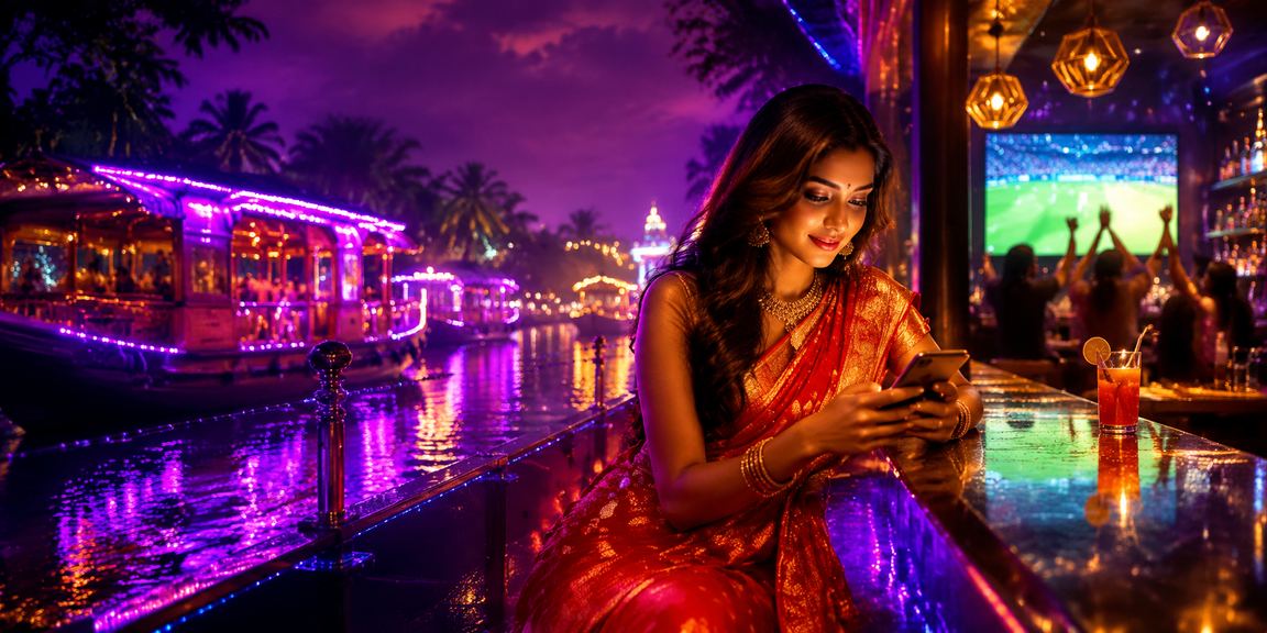 Mobile Casino Interface preview showing Kerala backwaters theme